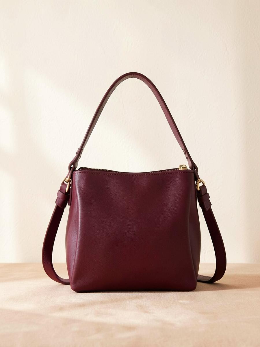 Eudora Burgundy Shoulder Bag